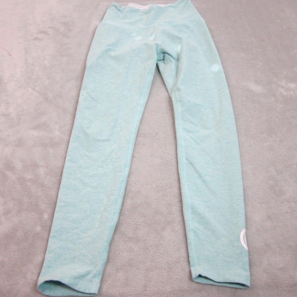 Pure Barre Beyond Yoga Leggings Womens XS Teal Heathered High Waist Active